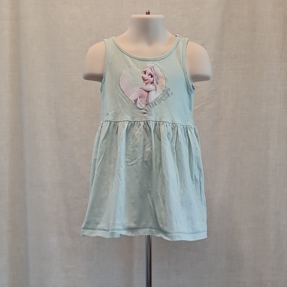 5/$20 H&M Disney Elsa, Be Yourself, light green dress, Sz 3/4T, GUC - Picture 2 of 6